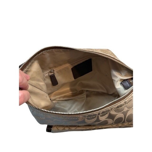 Coach Penelope Signature Sateen Convertible Hobo Bag F19282 EUC - Picture 6 of 9